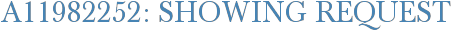 A11982252: Showing Request