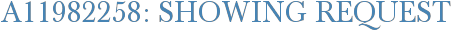 A11982258: Showing Request