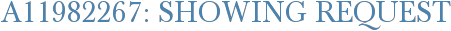 A11982267: Showing Request