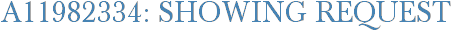 A11982334: Showing Request