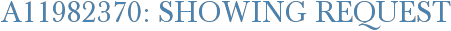 A11982370: Showing Request