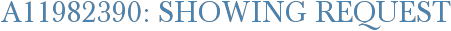 A11982390: Showing Request