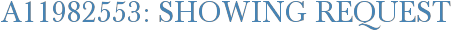 A11982553: Showing Request
