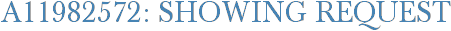 A11982572: Showing Request