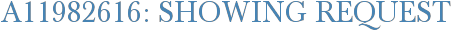 A11982616: Showing Request