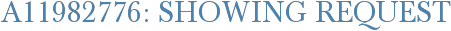 A11982776: Showing Request