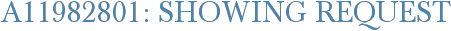 A11982801: Showing Request