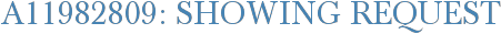 A11982809: Showing Request