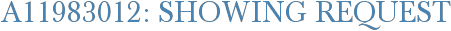 A11983012: Showing Request
