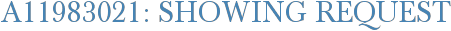 A11983021: Showing Request