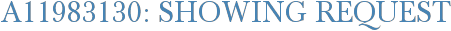 A11983130: Showing Request