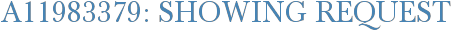 A11983379: Showing Request