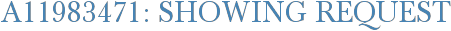 A11983471: Showing Request