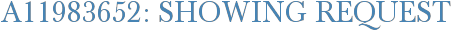 A11983652: Showing Request