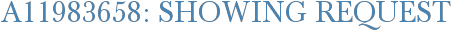 A11983658: Showing Request