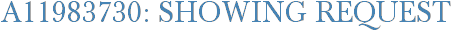 A11983730: Showing Request