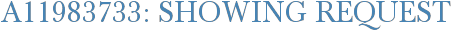 A11983733: Showing Request