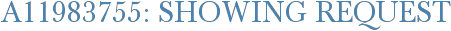 A11983755: Showing Request
