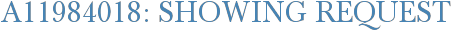 A11984018: Showing Request