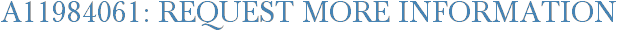 A11984061: Request More Information