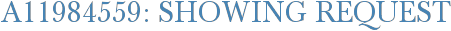 A11984559: Showing Request