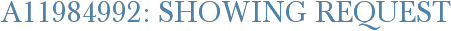 A11984992: Showing Request
