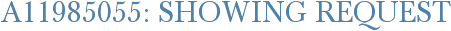 A11985055: Showing Request