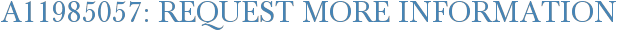 A11985057: Request More Information