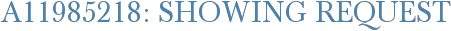A11985218: Showing Request