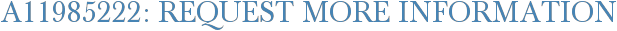 A11985222: Request More Information