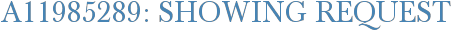 A11985289: Showing Request