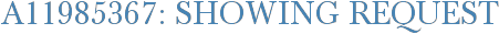 A11985367: Showing Request
