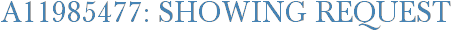 A11985477: Showing Request