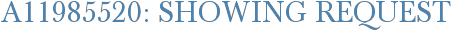 A11985520: Showing Request