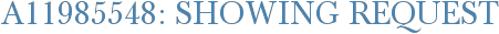 A11985548: Showing Request