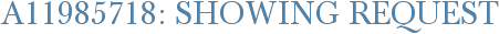 A11985718: Showing Request