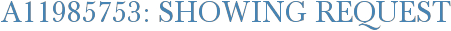 A11985753: Showing Request