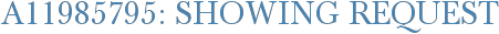 A11985795: Showing Request