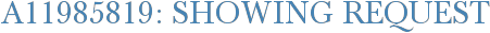 A11985819: Showing Request