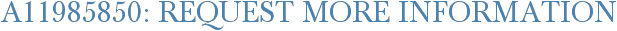 A11985850: Request More Information