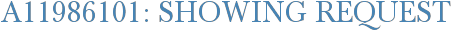A11986101: Showing Request