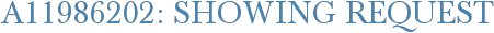 A11986202: Showing Request