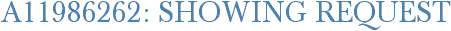 A11986262: Showing Request