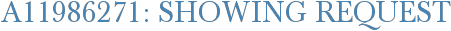 A11986271: Showing Request