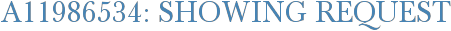 A11986534: Showing Request
