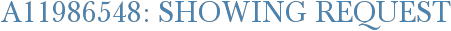 A11986548: Showing Request