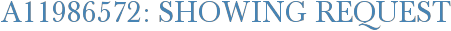 A11986572: Showing Request