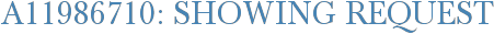 A11986710: Showing Request