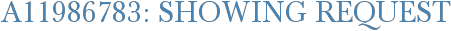 A11986783: Showing Request
