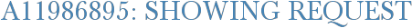 A11986895: Showing Request